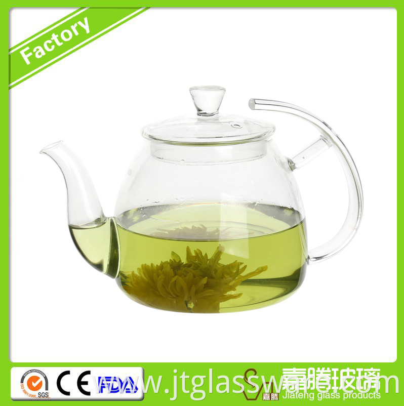 thermal flower glass teapot